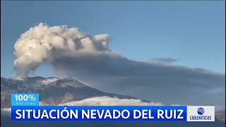 Nevado del Ruiz, estable pero no descarta erupción