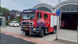 P1, Brandweer Ootmarsum TS 05-2641 met spoed naar een bosbrand in Tilligte