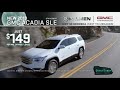 $149 mo. lease on the 2019 gmc acadia