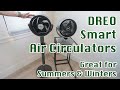 DREO Smart Pedestal and Tabletop Air Circulators (Fans) with Remote, App, Voice Assistant Controls