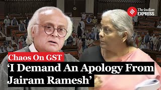 ‘Apologise For Accusing Me Of Lying,’ Nirmala Sitharaman Attacks Jairam Ramesh Over GST In RS