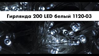 Гирлянда 200 LED белый 10 м 1120 03