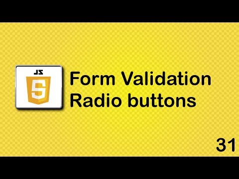 JavaScript beginner tutorial 31 - radio buttons JavaScript beginner tutorial 31 - radio buttons