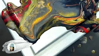 UPGRADE Your Canvas with This SIMPLE Acrylic Painting Technique! Acrylic Pouring / Fluid Art (473)