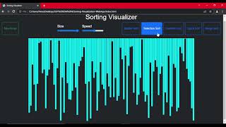 Sorting Visualizer Algorithm Project Web-App