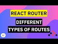 Different Types of Routers | React Router Tutorial