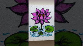 Lotus flower drawing✍️🪷….#drawing #youtubeshorts #flowers