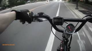 Analog rpm tachometer on motorized bike