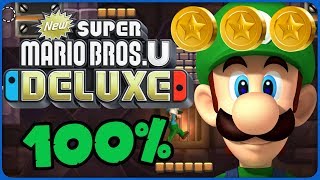 New Super Mario Bros. U Deluxe 💚 6-T1 Smashing Stone Tower + Secret Exit 💚 100% All Star Coins