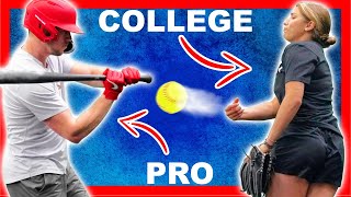 19 Year Old Softball Pitcher Vs Mlb Player
