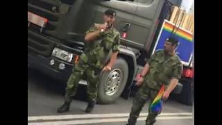 Sweden's Supreme Commander sings Elvis Presley at EuroPride