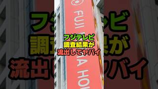 フジテレビ　社内アンケート調査結果が流出　結果がヤバすぎる…#芸能ネタ #芸能人 #芸能 #中居正広#フジテレビ#shorts