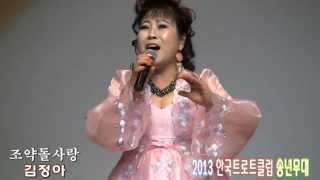 가수 김정아 상주아리랑,조약돌사랑 (2013 한국트로트클럽 송년무대 '13.12.12 강동구민회관)