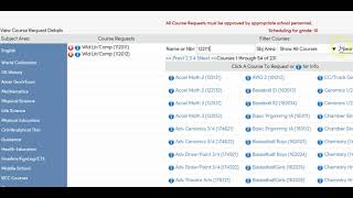 Aeries Course Selection