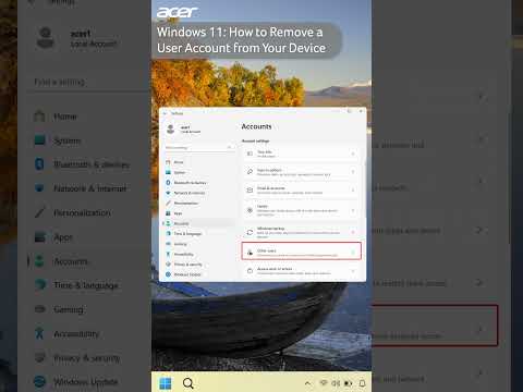 Windows 11 – How to Remove a User Account