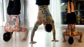 100 HANDSTAND PUSH UPS A DAY
