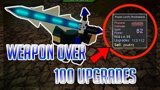 Weapons Over 100 Upgrades Dungeon Quest Roblox Videos - kiraberry all roblox dungeon quest weapons
