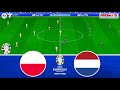 Poland vs Netherlands - UEFA Euro 2024 | Group Stage - Full Macth | EA FC 24 Gameplay