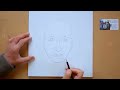 draw a face in proportion front view