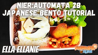 NIER:AUTOMATA 2B Japanese Bento Tutorial by Ella Ellanie l AniManGaki Online 2021