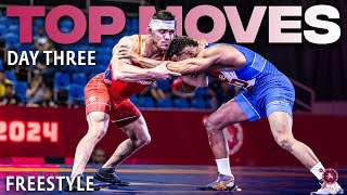 #FoursAndFives: Top Freestyle Wrestling Moves | Day 3 | 2024 Pan-American Championships