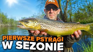 🎣😁👍 Pierwsze pstrągi w sezonie i GRUUUBYY KONKURS.