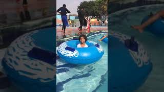 Kanika enjoying at water theme park