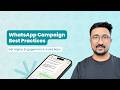 WhatsApp Campaign Best Practices (Get Higher Engagement & Avoid Bans) (M4L4)