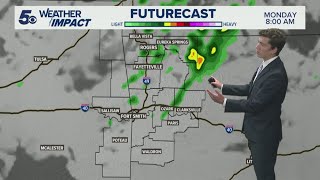 Latest Weather Storms Possible Monday