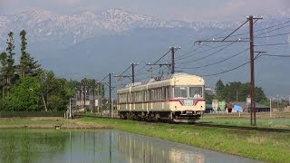 【富山地鉄】初夏の富山平野を走る10020形3両編成