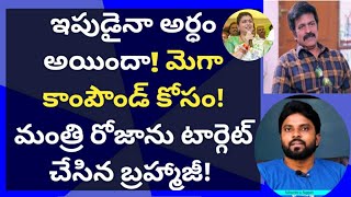 మెగా కాంపౌండ్ కోసం! మంత్రి రోజాను టార్గెట్ చేసిన బ్రహ్మాజీ! #cmysjagan #ameeryuvatv #చంద్రబాబు #pk