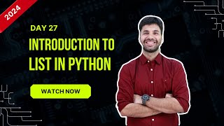 Hello Python Day - 27 | List Data Structure in Python #hellopython