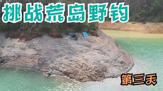 广东万绿湖孤岛钓鱼野钓第三天 大风大浪钓箱打窝 可能要换钓点