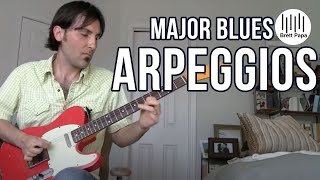 How To Use Major Blues Arpeggios - Guitar Lesson