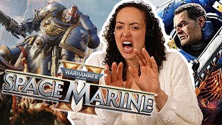 WARHAMMER 40K Space Marine 2 trailers REACTION by a non/new gamers who kinda games but mostly no...