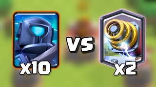 10x Mini PEKKA vs 2x Sparky @ClashRoyale@MrCR