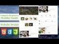 Responsive | Foods Restaurant | Website Design Tutorial  Using / HTML / CSS / JAVASCRIPT  / Part 1 /