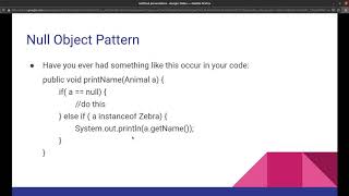Adapter Null Object Pattern Video
