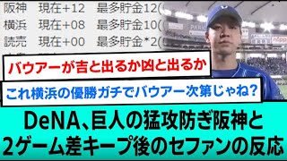 DeNA、巨人の猛攻防ぎ阪神と2ゲーム差キープ後のセファンの反応【プロ野球/なんJ反応まとめ・ 2chスレ・5chスレまとめ/VOICEVOX/横浜DeNAベイスターズ/2023年5月24日】