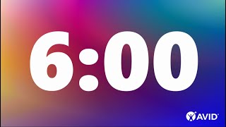 6 Minute Timer (rainbow)