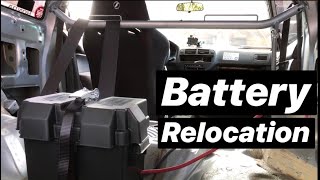 Relocating my Battery to the Trunk Project Civic EK