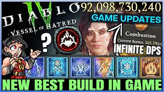 Diablo 4 - New Best 10x Buffed TRILLION DAMAGE Sorcerer Incinerate Build - S6 OP Burning - Guide!