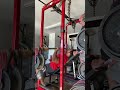 tavian presses 170lbs on the bandbell earthquake bar on 12 26 22.