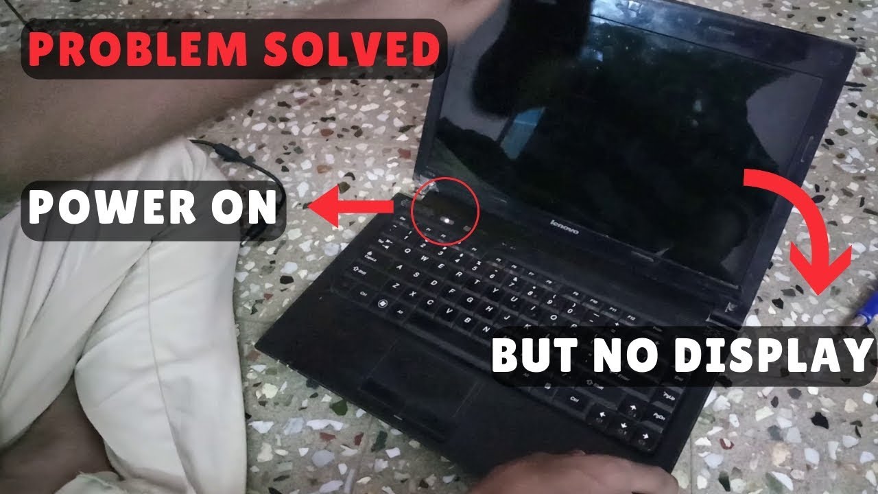 Laptop Power On But No Display Problem || Black Screen || Solved - YouTube