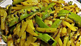 Janhi Aloo Vaja Recipe II Without Onion II Ridge Gourd Fry II MK Kitchen