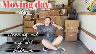 MOVING DAY VLOG | CLEANING OUT MY OLD BEDROOM |