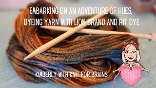 Check this out! I'm dyeing my own yarn with #Lionbrandyarn and #Ritdye #yarn #knit #crochet