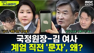 조태용 국정원장-김건희 여사, 계엄 직전 '문자 메시지' 주고 받아...대체 - 헬마우스, [권순표의 뉴스하이킥], MBC 250213 방송