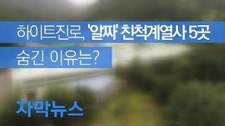 [자막뉴스][단독] 하이트진로, ‘알짜’ 친척계열사 5곳 9년간 숨긴 이유는? / KBS뉴스(News)