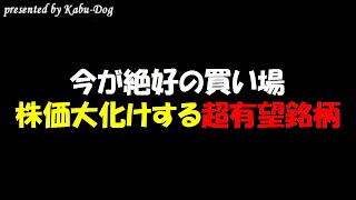 【今が絶好の買い場】株価大化け期待の注目テーマ株の超有望銘柄